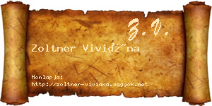 Zoltner Viviána névjegykártya